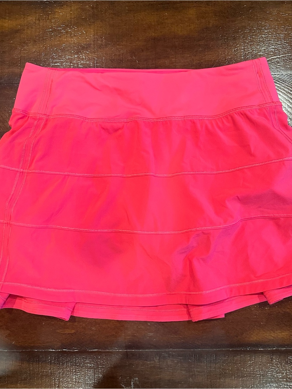 lululemon athletica pace Rival Neon Pink Tiered Active Skort